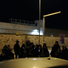 La protesta al carcere di Bari