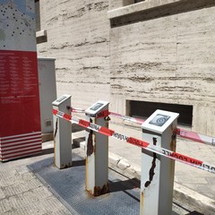 Una vecchia postazione del bike sharing