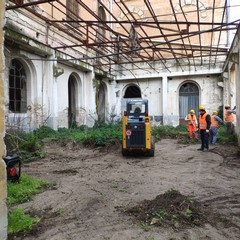 Il cantiere alla ex Manifattura Tabacchi a Bari