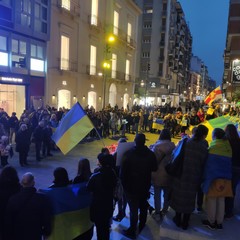 La manifestazione in via Sparano