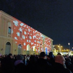 L'accensione dell'albero a Bari