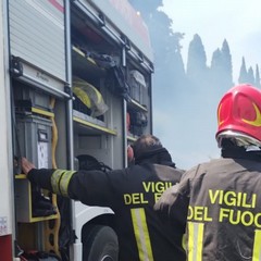 Incendio serre Grumo Appula