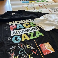 Magliette per la pace a Gaza al Policlinico