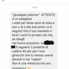 minacce sindaco di mola