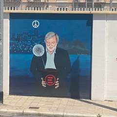 Murale dedicato a Gino Strada