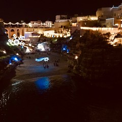 Le luminarie a Polignano