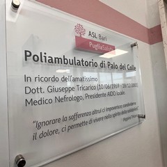 Poliambulatorio Palo del Colle intitolazione dr Giuseppe Tricarico