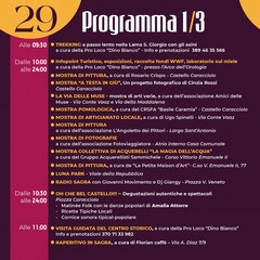 Programma sagra della zampina Sammichele di Bari