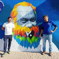 Retake Bari, il murale su Tiziano Terzani per festeggiare i 10 anni