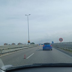 Traffico ss Lavori Guardrail