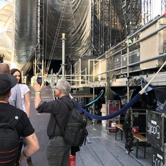 Il palco del concerto di Vasco Rossi a Bari