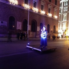 Gli artisti di strada all'esterno