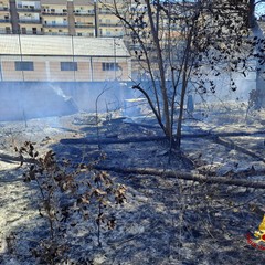 Fiamme in via Napoli, a fuoco il mercato generale