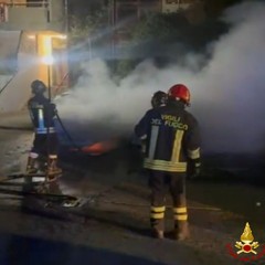 l'Intervento dei Vigili del Fuoco a Bitritto