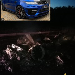 Auto in fiamme a Grumo