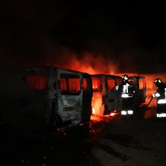 L'incendio a Casamassima