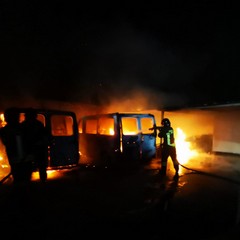 L'incendio a Casamassima