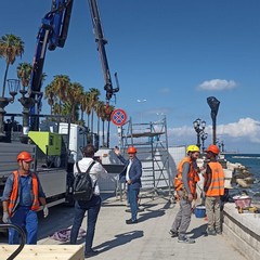 Interventi sui candelabri ornamentali di Bari