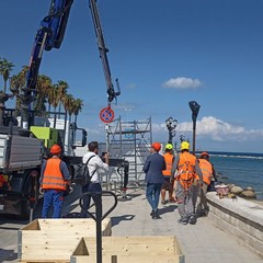 Interventi sui candelabri ornamentali di Bari