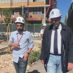 Lavori in piazza Aldo Moro