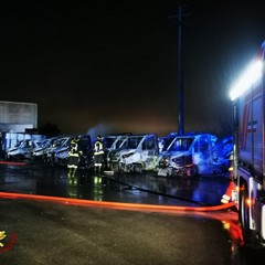 L'incendio a Noicattaro