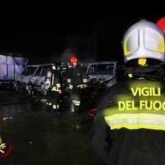 L'incendio a Noicattaro