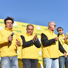 Protesta agricoltori con i trattori Coldiretti Puglia