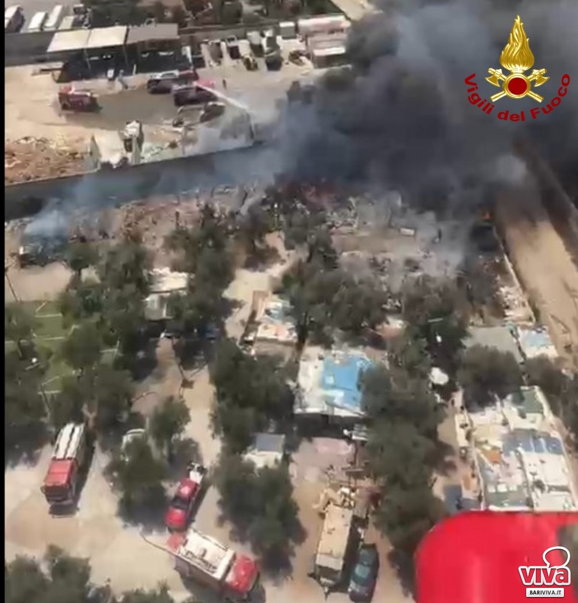 Incendio Campo Rom