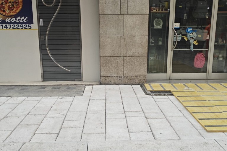 Nuovi marciapiedi in via Q.Sella. <span>Foto Comune di Bari </span>