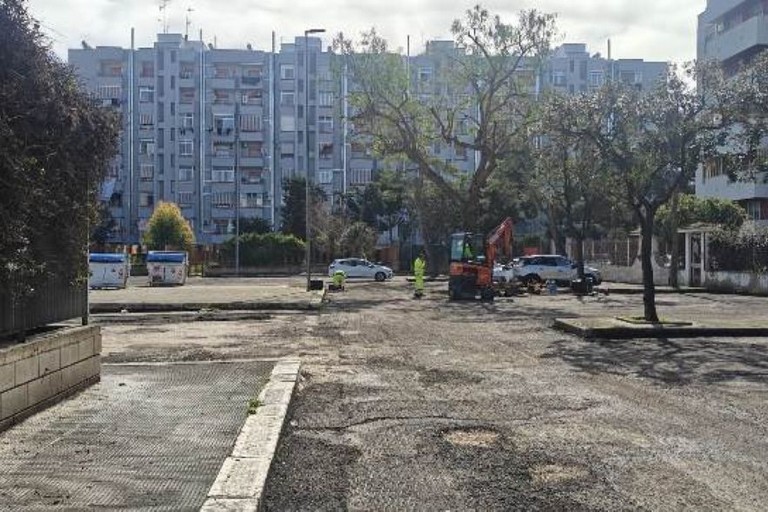 Lavori strade Japigia. <span>Foto Comune di Bari </span>