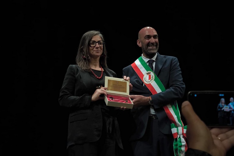 Consegna della chiave a Francesca Albanese