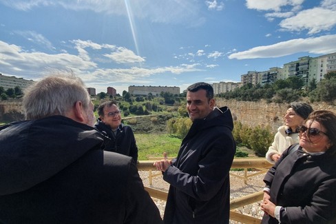 conclusione lavori di consolidamento della ex Cava di Maso questa mattina il sindaco al sopralluogo
