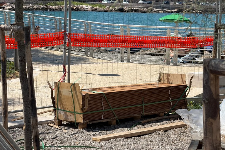 Furto sul cantiere di San Cataldo. <span>Foto Comune di Bari </span>
