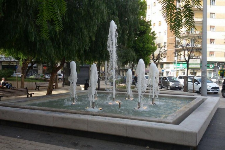 La fontana dopo il rispristino