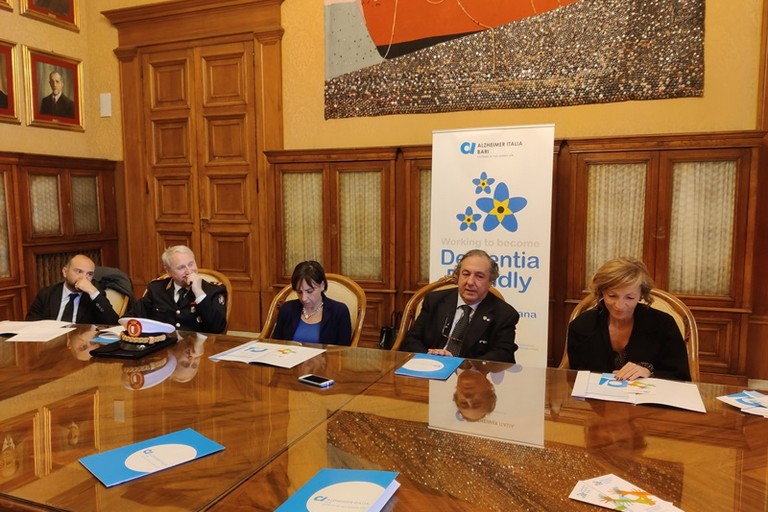 stamattina la presentazione del progetto DFC Dementia friendly community Bari citta in rete