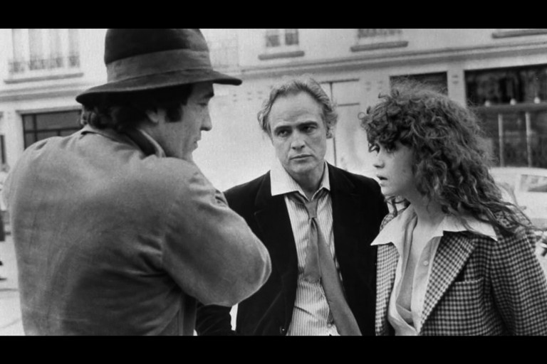 Bernardo Bertolucci, Marlon Brando e Maria Schneider sul set di 