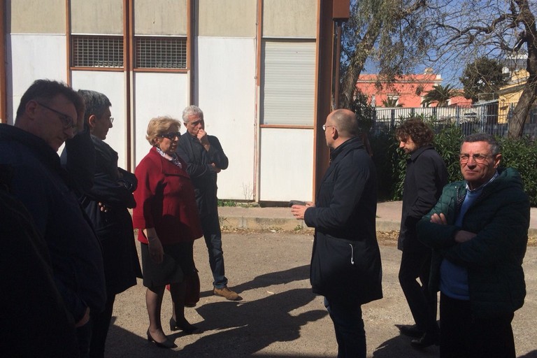 sopralluogo galasso municipio V scuola Aldo Moro