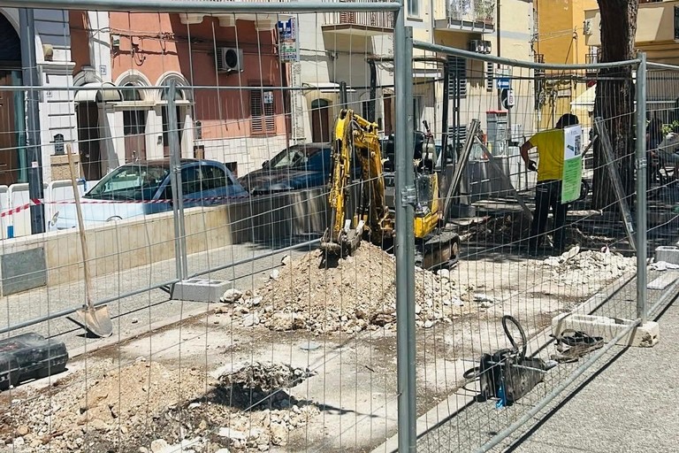 Riqualificazione piazzetta Trieste Carbonara. <span>Foto Comune di Bari </span>