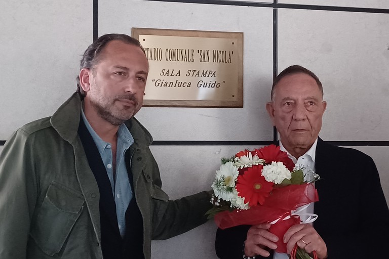 De Laurentiis con Guido. <span>Foto Gianluca Battista</span>