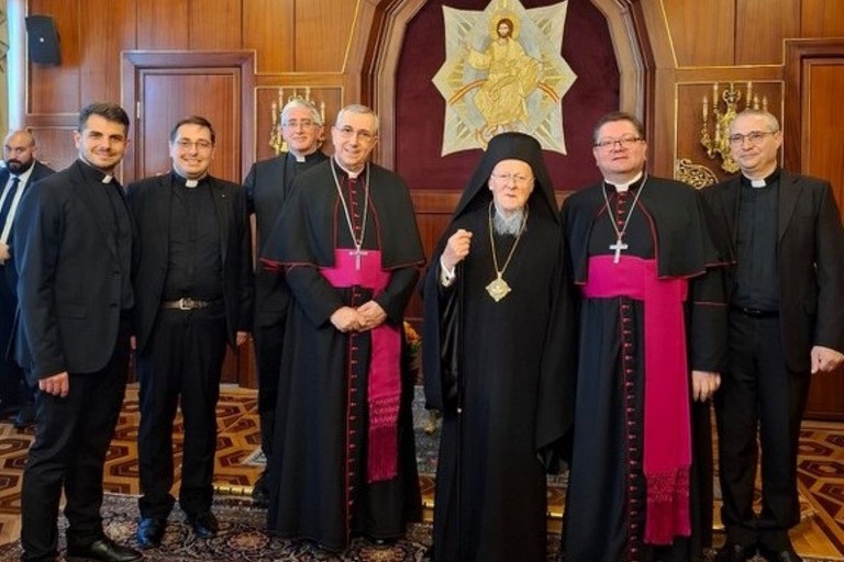 Mons. Satriano con Bartolomeo I