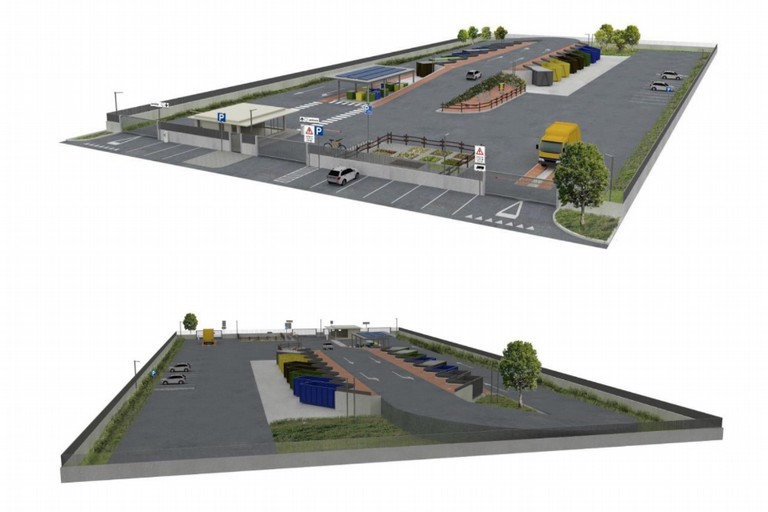 Centro comunale raccolta Carbonara - rendering
