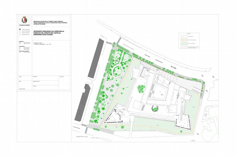 riqualificazione e valorizzazione Parco del castello pianta