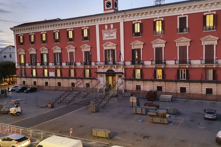 Capdanno allestimento in corso