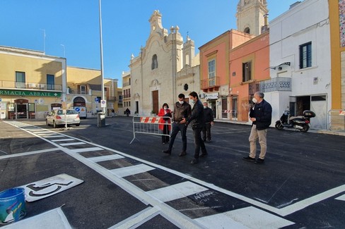 Bari Open Space pedonalizzata piazza Santa Maria del Fonte al via interventi di urbanistica tattica