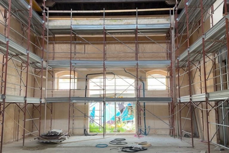 ex Rossani questa mattina sopralluogo del sindaco sul cantiere della nuova sede dellAccademia di Belle arti e su piazza dArti