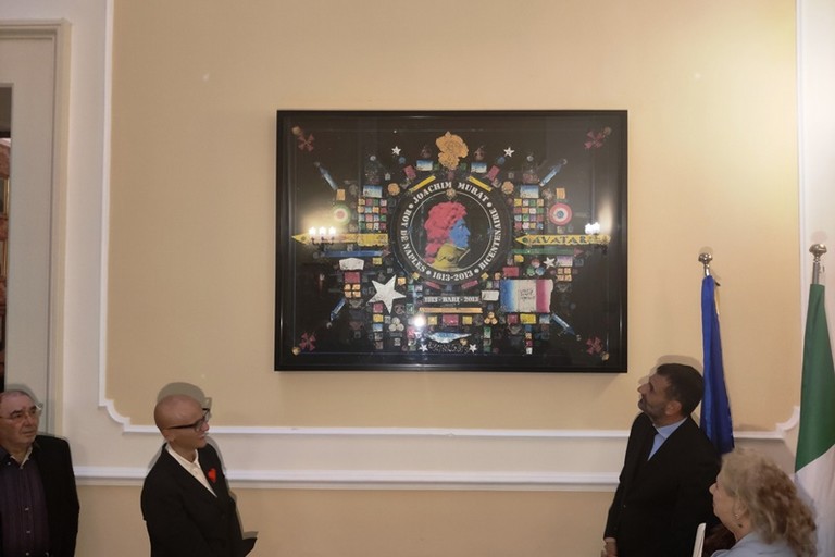 questo pomeriggio la cerimonia per la donazione del quadro Murat Avatar del maestro Gennaro Picinni