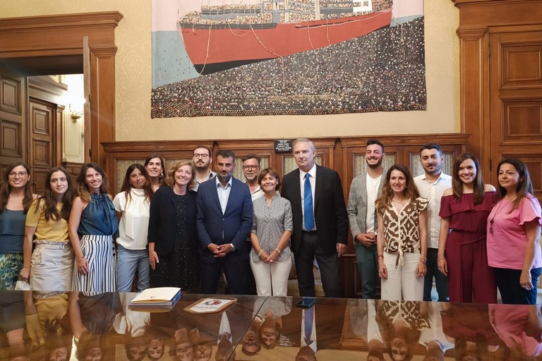 premiati lunedi a palazzo di citta i medici volontari del Truck Tour Banca del Cuore