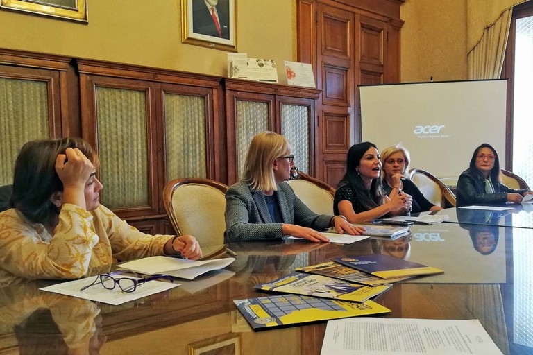 Un momento della conferenza stampa