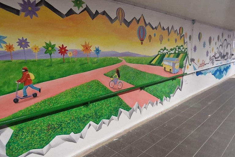 murales sottopasso via Emilio Mola