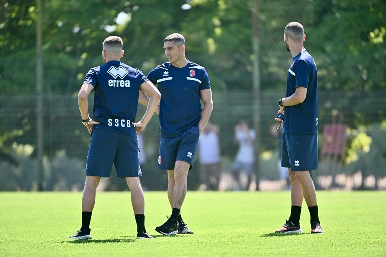 Longo sul campo di allenamento con Di Cesare